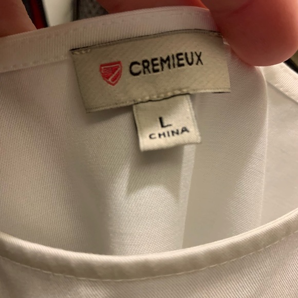 Cremieux Top White Tank Top Size Large NWOT with Button Detail Super Cute! - Picture 8 of 11